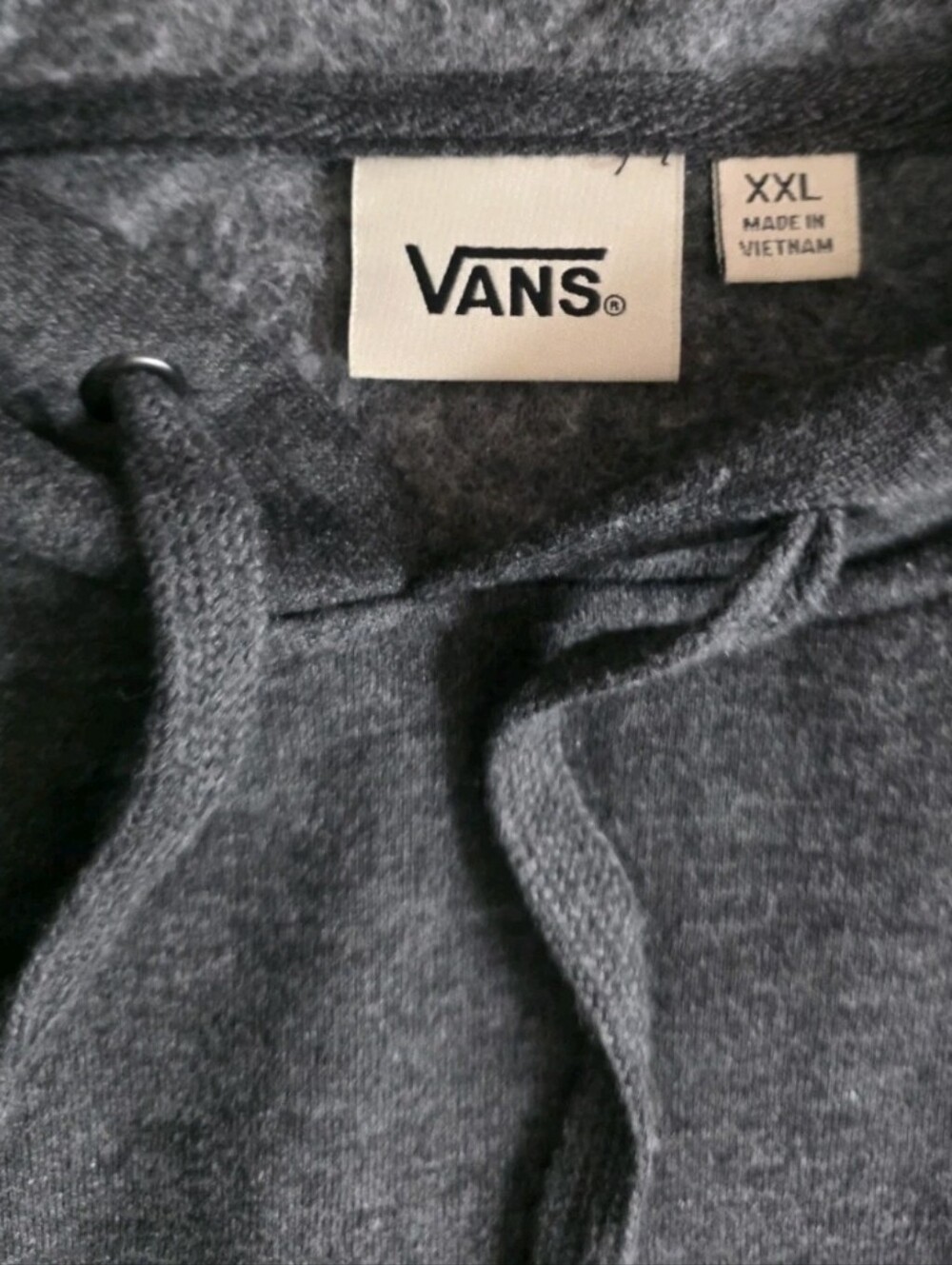 Vans Mens Dark GrayGraphic Camo Print Logo Pullover Hoodie NWOT NEVER WORN! - Picture 5 of 6